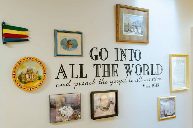 Go into all the world and preach the gospel to all creation, Mark 16:15
